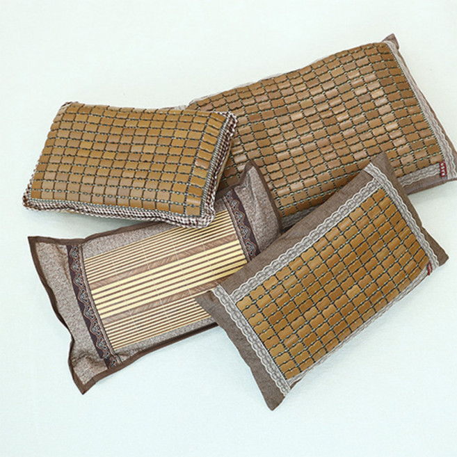 대나무 시원 여름베개 쿨베개 숙면베개, 체크무늬(대)