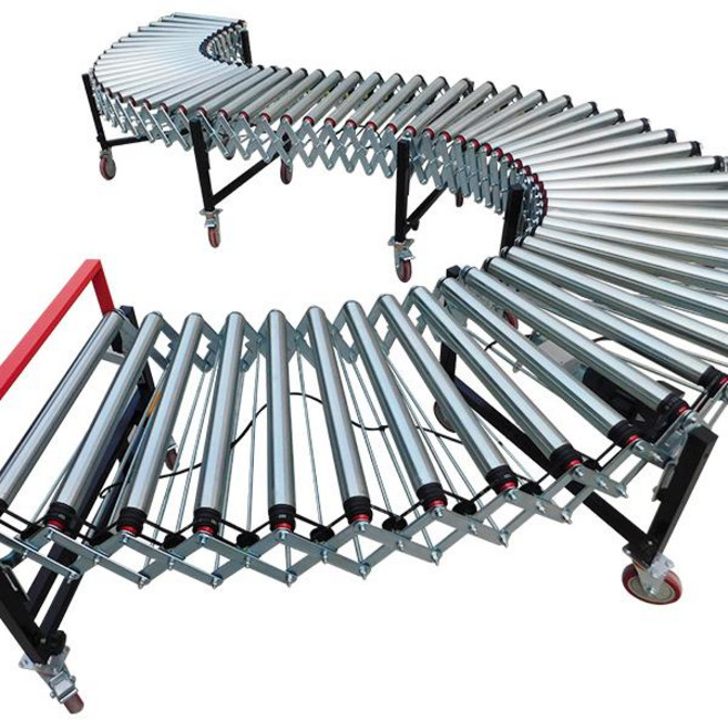 자바라 컨베이어 레일 운반용 설비 곡선 조립식 동력, 1개, 500mm 너비