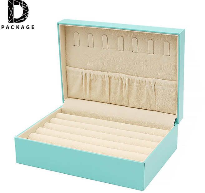 다솜패키지 17x12cm 사각 샤시 쥬얼리 보석함, 1개, 민트