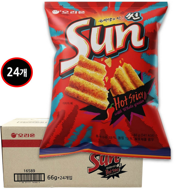 썬 핫스파이시맛 66g 한박스, 24개