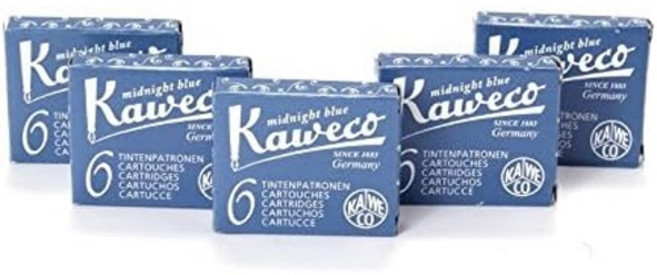 카웨코 만년필 30 잉크 카트리지 쇼트 블루블랙