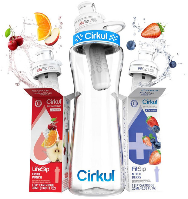 Cirkul 서큘 워터 물병 650ml 카트리지 전용보틀 스포츠물병 운동용, 1개