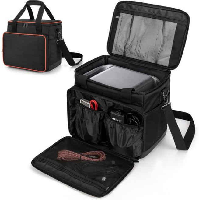 Jackery Explorer 1000/1000 v2 Anker SOLIX C1000 방수 바닥 및 케이블 액세서리를 충전할 수 있는 휴대용 전원 스테이션 백과 호환되는 T, Anker SOLIX C1000과 호환되는 Trunab, 1개