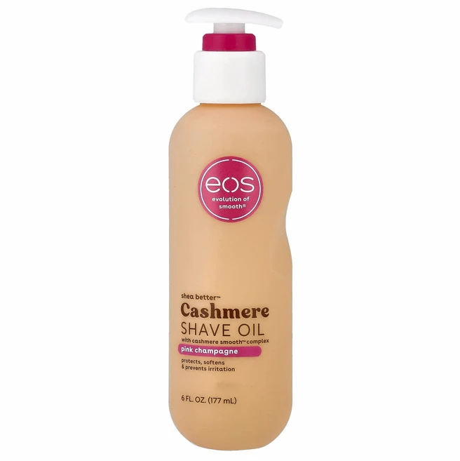 EOS 시어 베터™ 캐시미어 쉐이브 오일 핑크 샴페인 177ml (6 fl oz) EOS-71420, 1 - 쿠팡