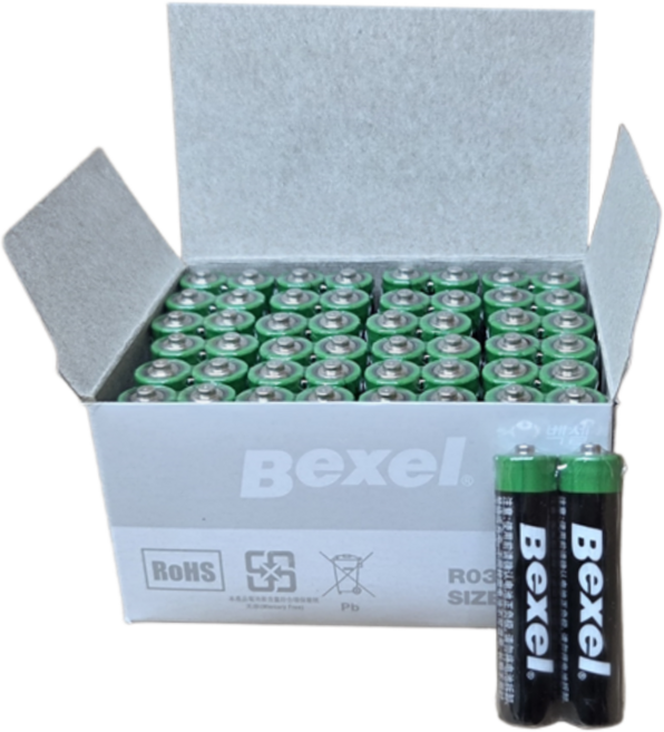 벡셀 망간건전지 AAA(R03) 40알벌크, 40개입, 1개