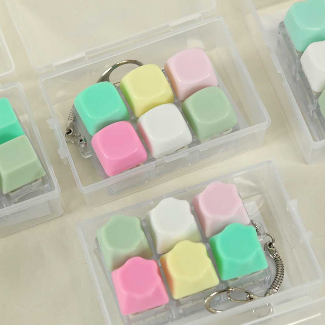 파스텔 6구 딸깍이 키링 5000 (709) 랜덤, 없음