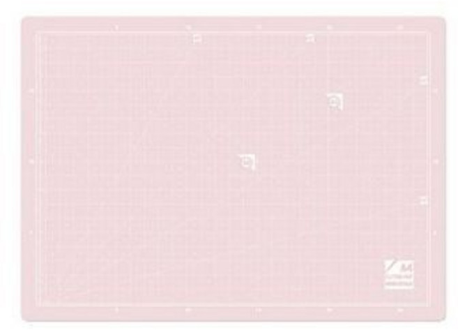 윈스타)양면슬림커팅매트, 핑크&화이트/MN3796312
