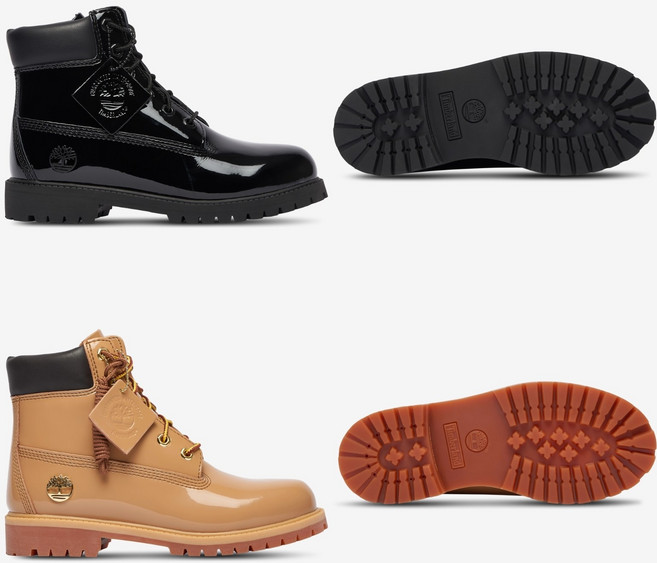 팀버랜드 프리미엄 6인치 워터프루프 부츠 페이던트 애나멜 브라운 블랙 / A6BETA3K A6BETEL6