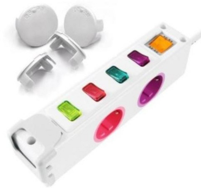 현대일렉트릭 옆으로 멀티탭 + 안전커버 4p, 1.5m, 1개