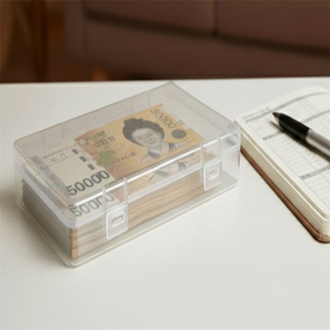 모모영 지폐 케이스 투명수납통
