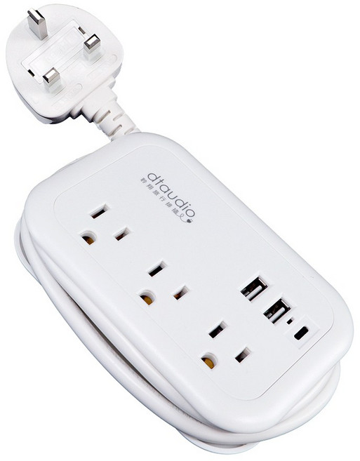 聆翔 旅行排插 萬國轉接頭 磷青銅 插座充電頭, 1個