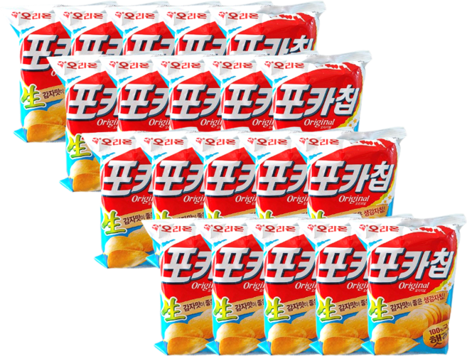 포카칩 오리지널, 66g, 20개