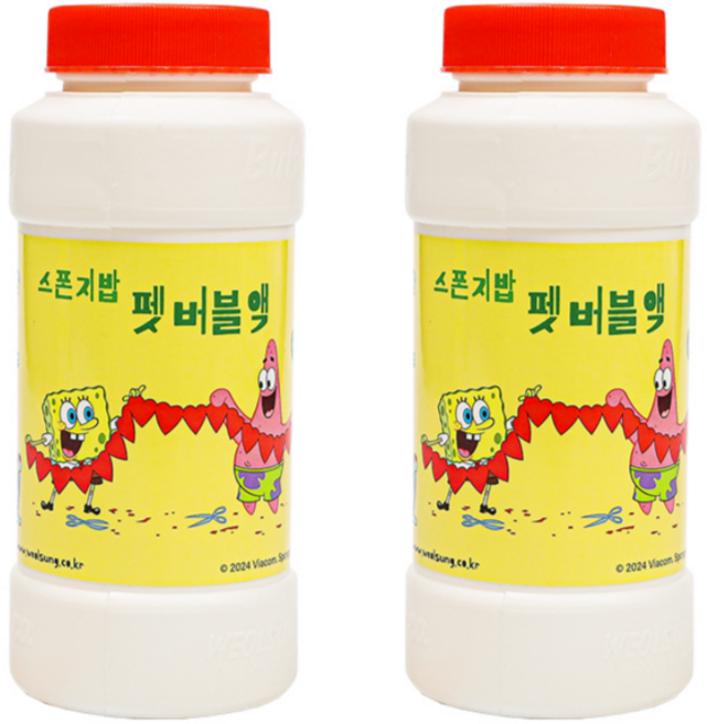 월성 펫전용 비눗방울 펫버블 180ml, 2개, 혼합