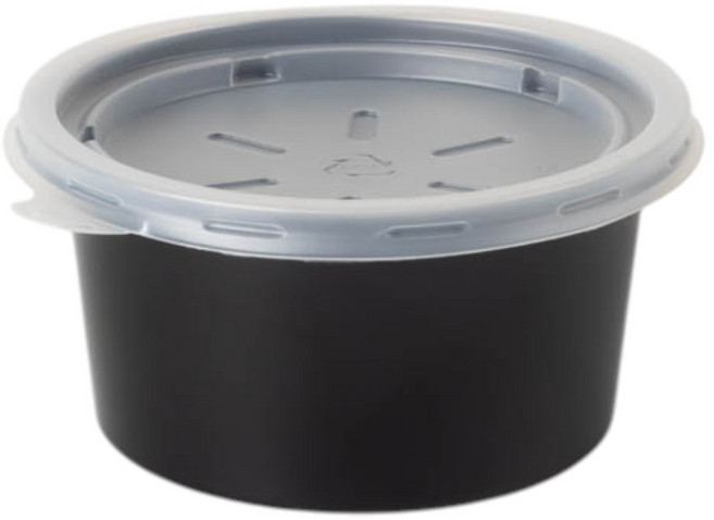 소호팩 다용도컵 95파이 소 흑색 국용기, 1개, 100세트