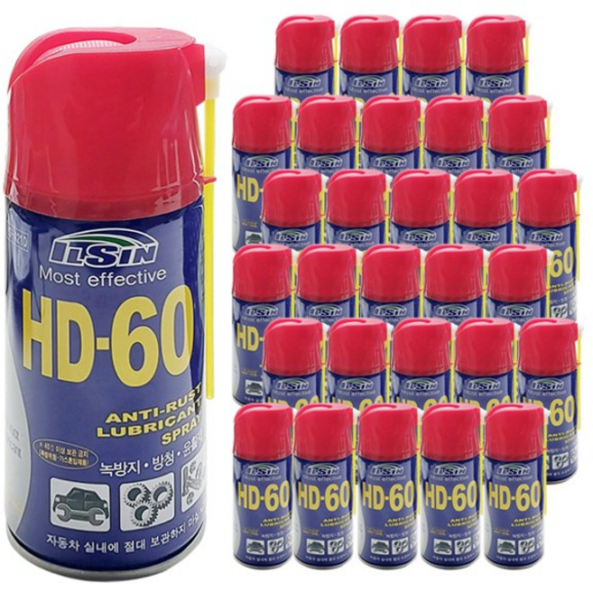 일신케미칼 HD-60 고급 방청윤활제 360ml 30캔 완박스, 1박스