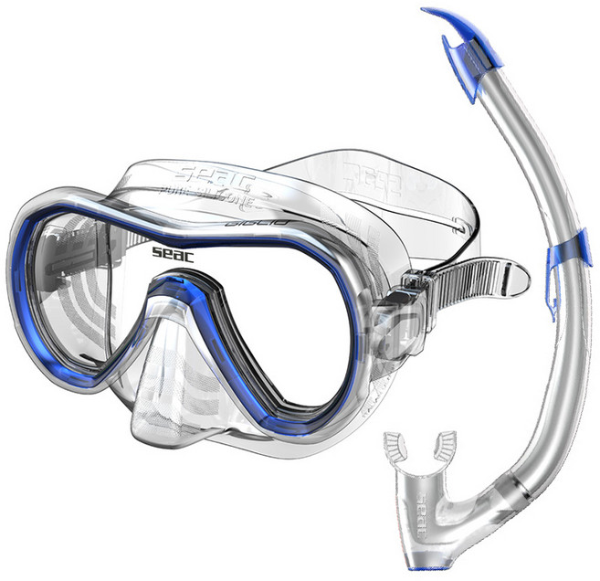 쎄악섭 SEACSUB GIGLIO 질리오 블루 스노클링 세트