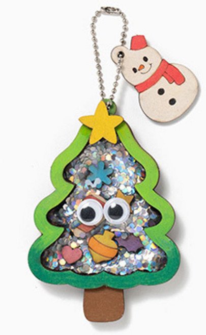 민화샵 크리스마스 홀로그램 비즈 쉐이커 만들기 세트 트리 S230114C, 혼합색상, 3세트