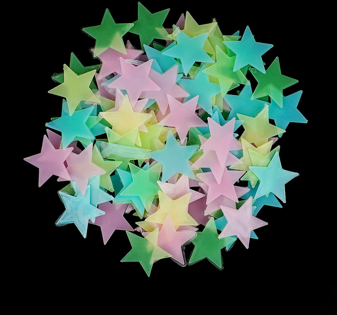 아르테 80P 형광별 환타스틱스야광별스티커, 핑크