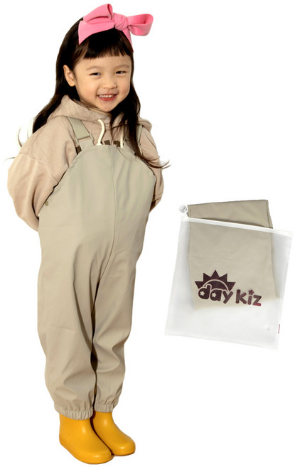 어린이 갯벌 체험복 아동 다용도 방수 미술가운 파우치 증정