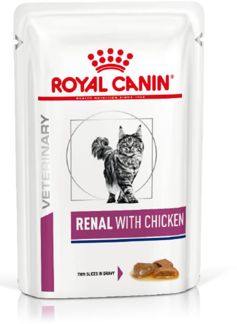 [로얄캐닌] 캣 레날 위드 치킨 파우치 85g *12개, 닭, 12개