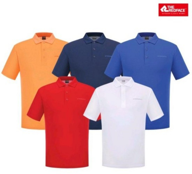 [레드페이스 본사] 남성 쿨에어요꼬칼라하프티셔츠 REWMTSM24210
