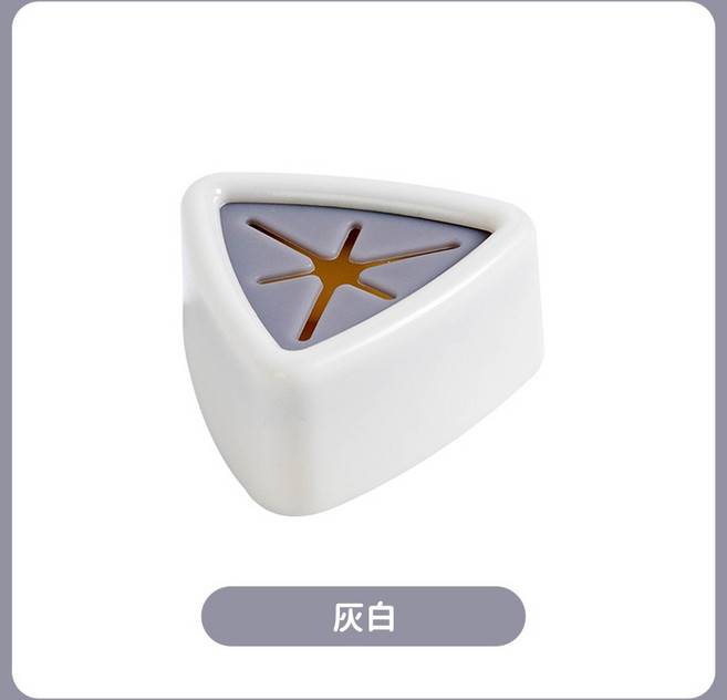 毛巾布收納塞 免鑽孔 毛巾塞 毛巾架 抹布夾 掛勾 黏貼式, 灰白, 1個