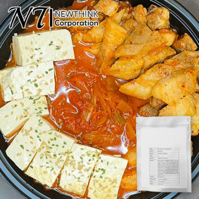 [대박 프랜차이즈 비법] 김치찜 분말 스프 1kg (약 100인분) 대용량 업소용 캠핑용, 1개