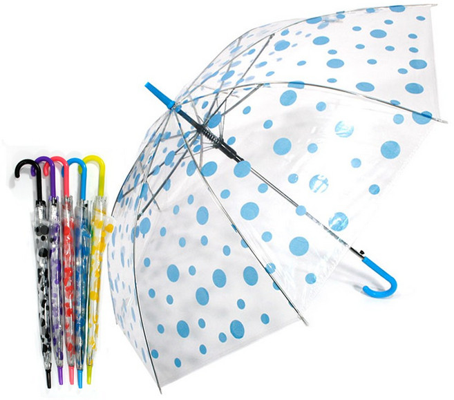 53 땡땡이 투명우산 5색