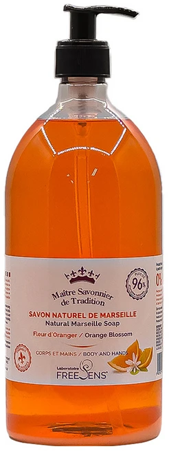 프리젠 사봉 드 마르세유 리퀴드솝 퍼퓸 보습 핸드 앤 바디워시 - 오렌지블라썸, 1개, 1L - 쿠팡