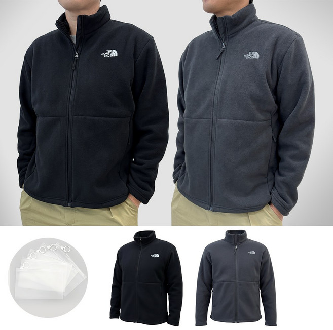 [백화점]노스페이스 후리스 남성 퍼리 플리스 기모 자켓+STOC파우치