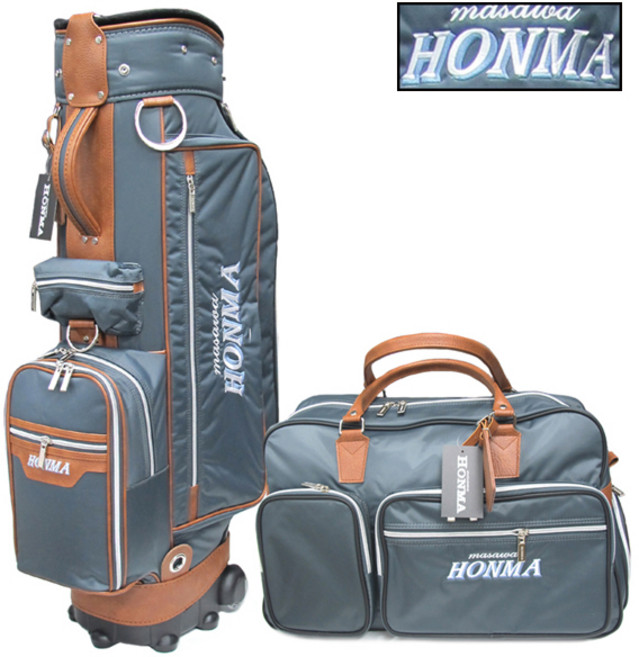 혼마마사와 경량 바퀴형 캐디백 보스톤백 골프백세트 (그레이) 국내산, 상세 설명 참조