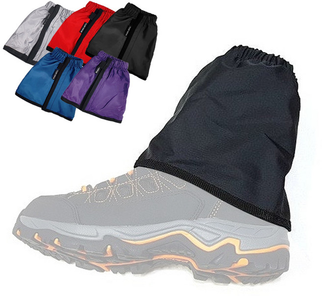 [마칼루] 미니 숏 스패츠 - 등산용품 흙먼지 차단, 블랙