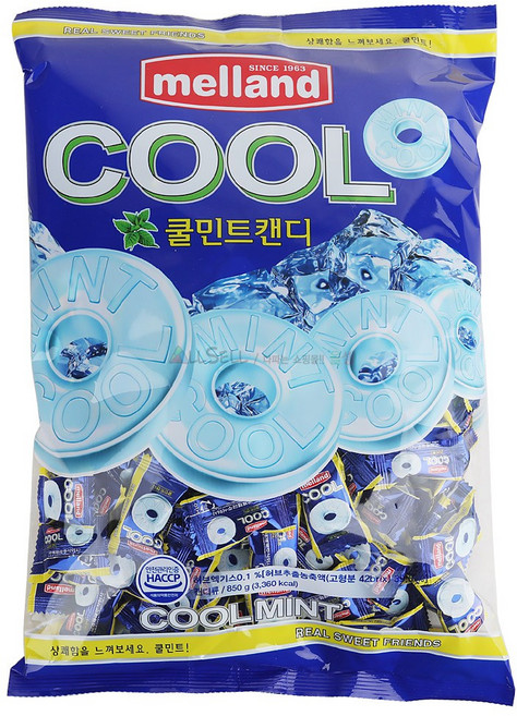 멜랜드 쿨민트 사탕 입가심 업소용 사무실 탕비실 어른간식 국제제과, 850g, 1개