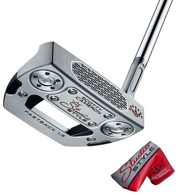 스코티 카메론 Scotty Cameron 남성 스튜디오 스타일 Studio Style Fastback 1.5 퍼터 로프트 3.5도 오리지널 샤프트 234890, 35.0