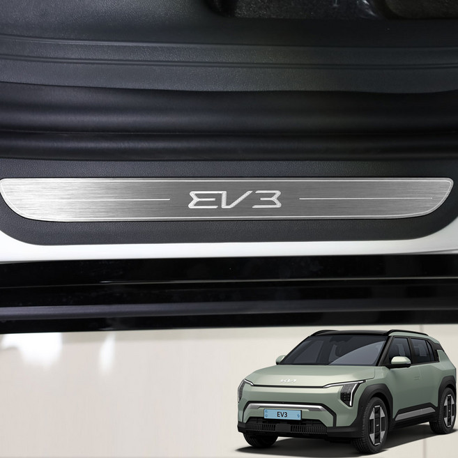 2025 EV3 호환용품 튜닝 메탈 도어스커프 드레스업, BMC1열