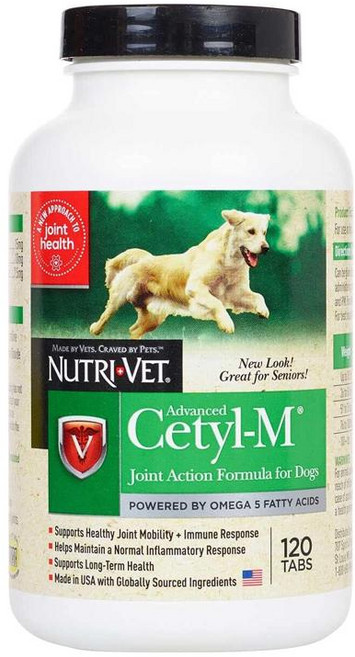 Cetyl M 어드밴스드 강아지 조인트 액션, 120정, 1개