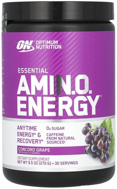 옵티멈 뉴트리션 에센셜 아미노 에너지 콩코드 포도 Optimum Nutrition Essential Amin.O. Energy® Concord Grape 270g, 1개 - 쿠팡