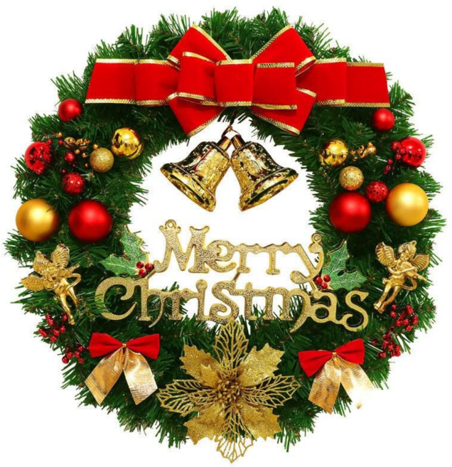 Modern Fashion 풀세트 크리스마스 장식볼 전구 포함 완제품 벽트리 A01, 레드 풀옵션(40cm)