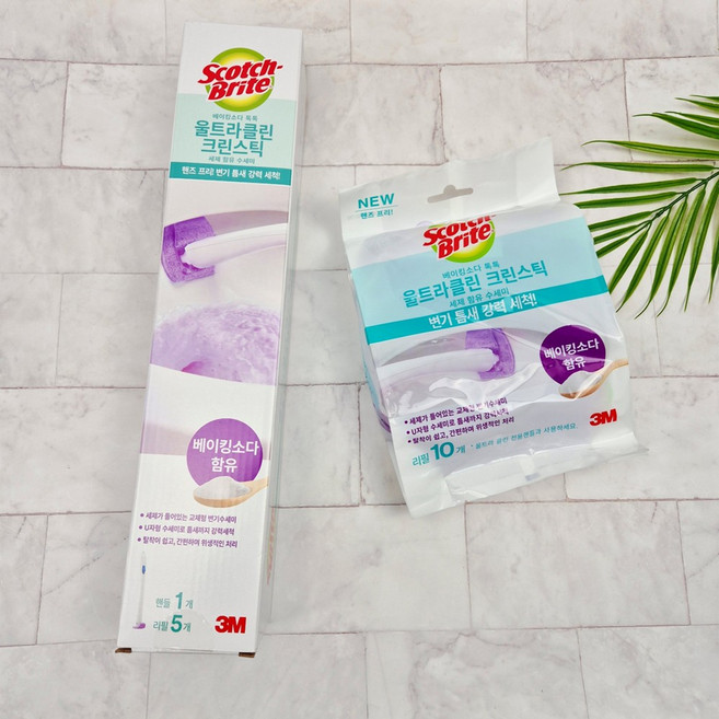 베이킹소다 울트라클린 크린스틱 핸들1입 리필15입, 1개, 혼합