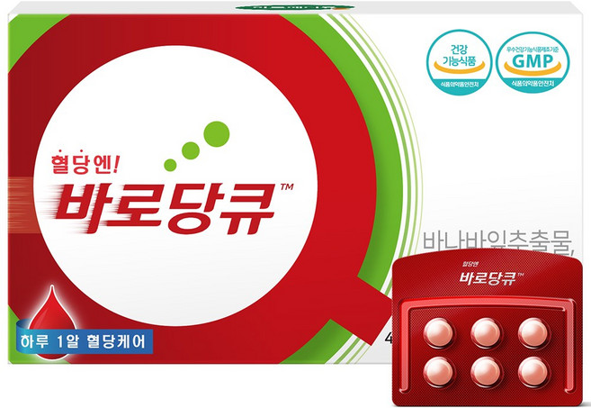 바나바잎 추출물 혈당 조절 바로당큐 코로솔산, 1박스, 30정