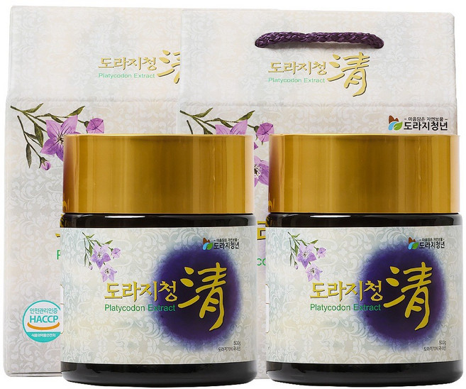 서민갑부 국산 무주 배 도라지청 500g 2병 국내산재료100%