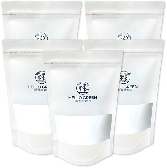 헬로우그린 올방개묵가루 1kg 올방개전분가루 올방개묵전분가루 올갱이묵가루, 5개