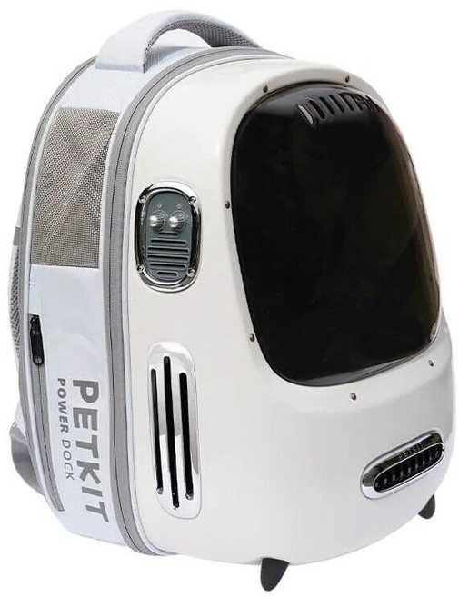 PETKIT 佩奇 智能貓用背包, 迷霧白, 1個