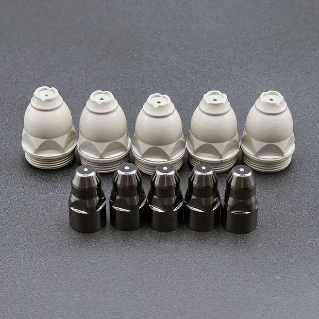 P80 코팅 절단 깍지 비점착성 슬래그 토치 전극 팁 고온 저항 절단 토치, 1 3mm, 5 Kits