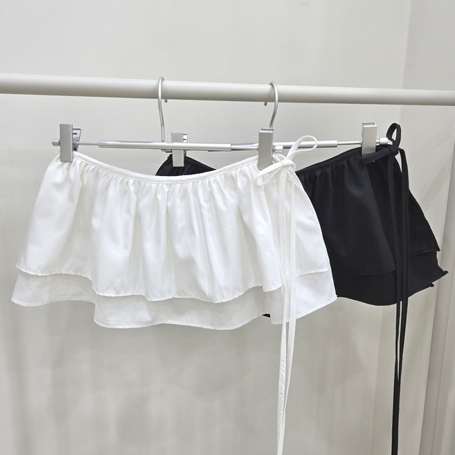 [국내제작 고퀄리티] 뮤앤뮤즈 레이어드 프릴 스커트 캉캉 랩 치마