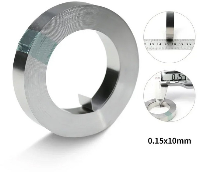 니켈 도금 스트립 18650 2MM 용접기 10M 벨트 12MM 배터리 1MM 커넥터 15MM 스폿 스틸 이온, 0.15 x 10mm x 10m, 01 빠른, 1개