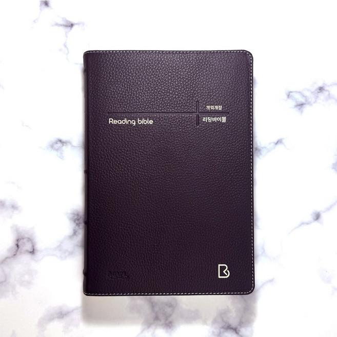 아가페 리딩바이블 개역개정 (특대/단본/무지퍼/색인/천연우피) 다크브라운, 단일