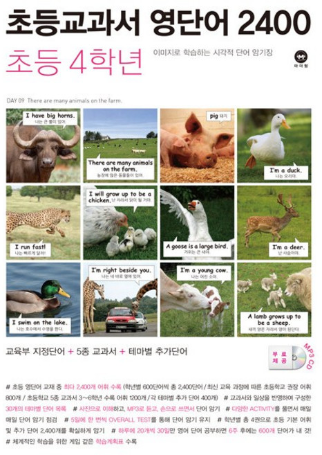 [최신판] 마더텅 초등교과서 영단어 2400 4학년