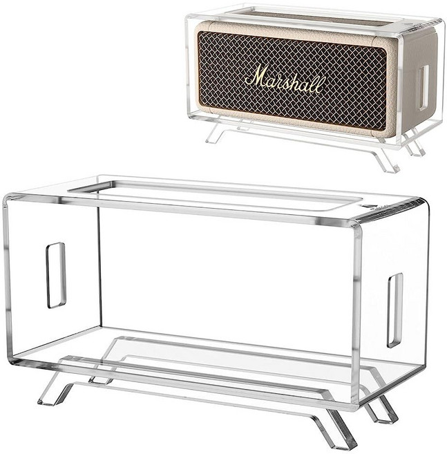 TXEsign Marshall Emberton/Emberton II/Emberton III 휴대용 스피커와 호환되는 아크릴 데스크탑 스탠드 홀더 테이블 홀더 디스플레이 선반, 투명