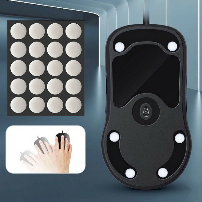 ICE 슬라이딩 저소음 도트 마우스 피트 잠자리 ATK 호환 3color, 화이트